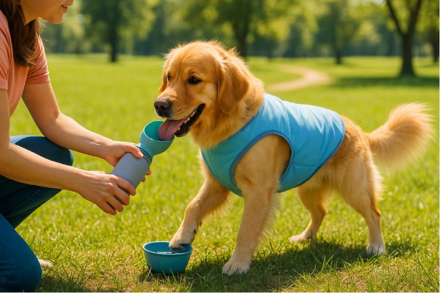 cuidado de mascotas, golpe de calor en perros