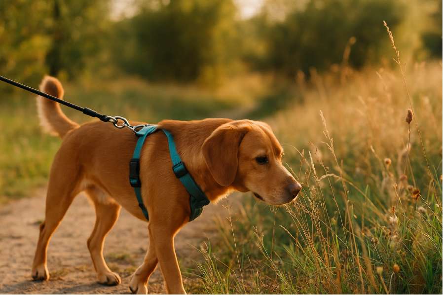 cuidado de mascotas, pasear lento con tu perro